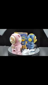 พัดลมขนาดเล็กห้อยคอ พัดลมแขวนคอแบบไร้ใบพัด พัดลมมินิ พัดลมแบบแขวนคอ พัดลมนักบินอวกาศ ชาร์จ USB เสียงเงียบเสียงเงี