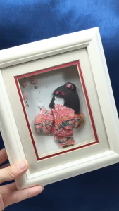 [ Woosilver ] Decor Tranh 3D Nổi Cô Gái Mặc Kimono – Secondhand SI - BB332