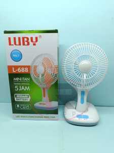 Kipas Angin + Lampu Emergency Luby L 688