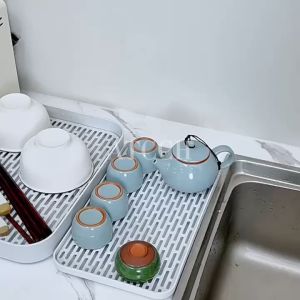 2 ชั้น ถาดระบายน้ำ ที่คว่ําจาน มีตะแกรงรองน้ำ 4 ขนาด S, M, L, XL และ ATCCH