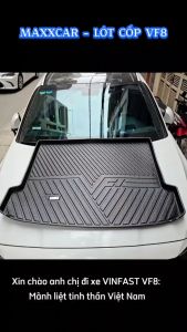 VF8 -Thảm lót cốp MAXXCAR CHO xe ô tô VINFAST VF8 đúc 5D nhựa TPE nguyên sinh cao cấp