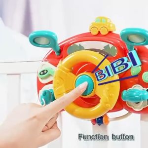 ~ Ship From KL~ Music Car Steering Wheel Toy Early Educational Intelligent for Kids Children Simulator Stereng Mainan