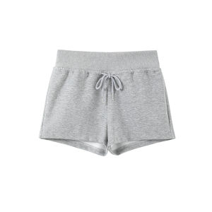 miiow | High Waist Casual Shorts Womens Style A-Line Wide Leg Pants Summer New Arrival Versatile Slimming Loose Fit Polyester Cotton Blend