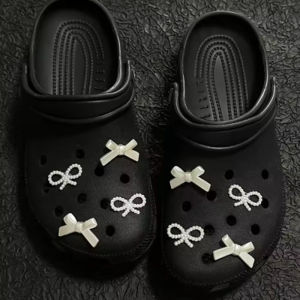 Bộ 8 Phụ Kiện Trang Trí Giày Thời Trang Với Nơ Ngọc Trai Dễ Thương Khóa Giày Tự Làm Quà Tặng Cho Trẻ Em Và Phụ Nữ Dự Tiệc