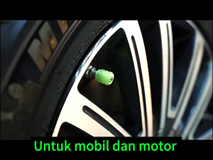 Tutup Pentil Ban Mobil Honda Toyota/Penutup Hijau Glow Malam /Tutup Pentil Logo Ban Mobil Motor Universal/Tutup Ban
