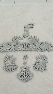 Renda Bordir Siger Merak Hiasan Kepala Aksesoris Tari