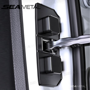 SEAMETAL 4Pcs Car Door Buffer Cushion Waterproof Self-Adhesive Silicone Shockproof Cushion Universal Car Door Shock Absorber