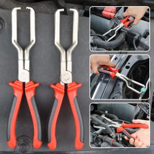 【WOKEN】Stainless Steel Car Fuel Line Pipe Separation Pliers 22cm Fuel Pipe Clamp Disconnection Removal Tool Car Hose Clamp Gasoline Pipe Joint Caliper Car Accessories