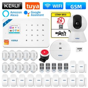 KERUI | Bộ Báo Động An Ninh Gia Đình KERUI W181 Với Cảm Biến Chuyển Động PIR WiFi GSM Tương Thích Với Tuya Smart Và Alexa Hệ Thống Báo Động Chống Trộm Với Cảm Biến Cửa/cửa Sổ