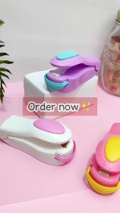 KAMJE Alat Pres Perekat Kemasan Plastik Snack Makanan Elektrik Hand Mini Sealer Portable
