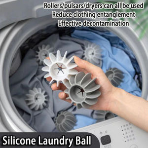 Silicone Laundry Ball Reusable Magic Silicone Laundry Ball Anti-Winding Clothes Hair Clothes Hair Remover Catcher Washing Machine Washing Machine Cleaning Ball 洗衣缠绕球