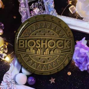 B-Bioshock R-Rapture Game Anime Button Pin Handmade Brooch for Clothes Cartoon Badge Backpack Decoration Jewelry Accessories