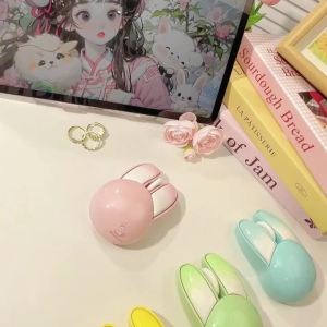 Mofii | MOFii M6AG Pink Bunny Wireless Mouse 2.4G Plug and Play Cute Cartoon Portable Optical Mouse for Women Office