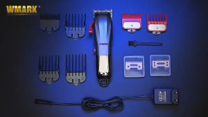 WMARK NG-115 Electric Hair Clipper LCD Digital Display Hair Salon Professional Hair Clipper Push-Pull Oil Hair Clipper