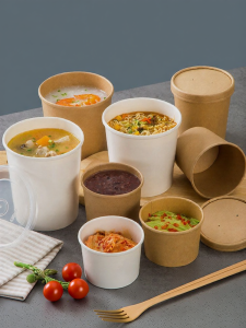 NUOXIAN | Round Disposable Soup Bowl Takeout Box