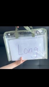 2Pcs Long Expanding File Folder Paper Organizer Document Bag with Button 13 Pockets School Supplies 38x29.5cm