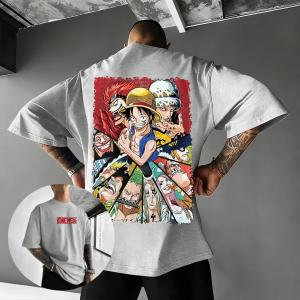 Bandai | One Piece Luffy Cartoon Anime Graphic T-Shirt Men Women 2026 Summer Cotton Kawaii Cosplay Y2K Casual Streetwear Short Sleeve Top