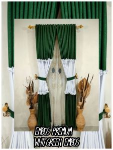 GORDEN PREMIUM KOMBINASI 2 WARNA DESAIN MEWAH | GORDEN TIRAI RENDA POLOS EMBOS RING 12