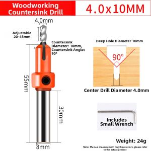 GONGFUMEN | Self-Tapping Screw Installation Step Counterbore Drill Bit