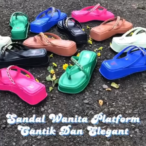 Sendal Wedges Wanita Dapatkan Semua Model Dan Warna Size 36/43