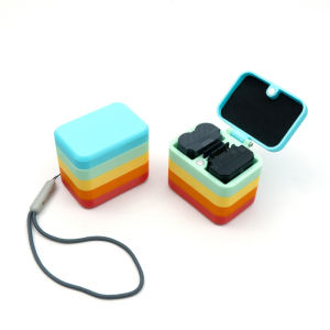 กล่องเก็บแบตเตอรี่กล้อง Rainbow Magnetic Attraction ป้องกันฝุ่น ทนทานต่อการขนส่ง ทนทานต่อการตกหล่น ทนทานต่อการกระแทก