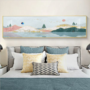 Modern Luxurious Bedroom Headboard Decorative Painting Landscape
