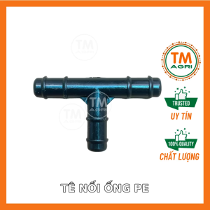Bịch 100 cái Tê ống 10ly (nhựa POM) gắn ống PE 10x12mm T 10ly phụ kiện ống LDPE lắp đặt hệ thống tưới cây