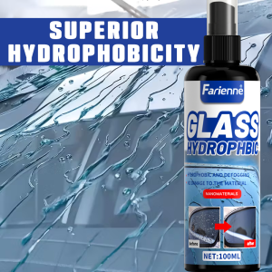Farienne New Glass Hydrophobic Spray 100ml- Superior Anti-Fog Nano Coating for Ultimate Clear Vision on Mirrors & Windows