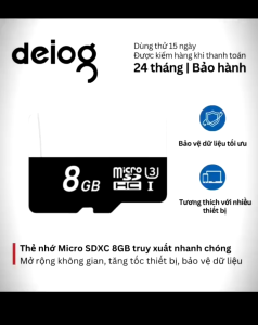 Thẻ nhớ micro sdxc 8gb tốc độ 100mb/s tăng dung lượng bền bỉ ổn định tương thích mọi thiết bị
