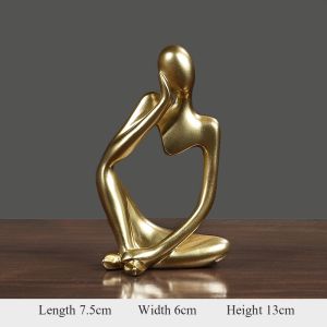 Mini Thinker Statue Gift Resin Set Home Decor Party Decorations Resin Mold Living Room Bedroom Office Ornaments Decor Accessories Crafts