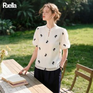 puella | Áo Blouse Tàu Tay Ngắn