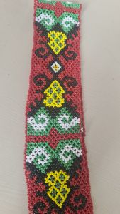 syal manik dayak kalimantan panjang 1.5 cm motif khas kalimantan