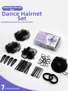 seebela | Dance Examination Hair Bun Making Hair Net for Children Dancing Latin