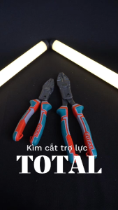 Kềm răng trợ lực Total 200-240mm Tiết kiệm 65% sức lực so với kềm thông thường Chất liệu: Cr-V Bề mặt kềm được lớp phủ teflo