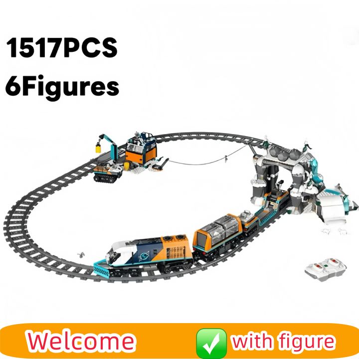 MOC remote control Polar Adventure Express train toy set suitable