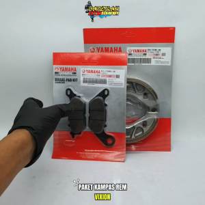 Paket Kampas Rem Cakram Depan Vixion + Kampas Rem Belakang Vega zr / Jupiter z / mx / Vega r new