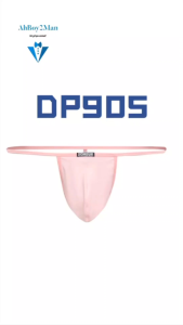 Mens GString: Polyester Double Layer Large Front Pouch GString Underwear (DP905)