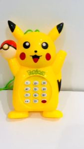 [ RẺ ĐẸP] Đồ Chơi Điện Thoại Cầm Tay Pikachu Dùng Pin Có Tiếng Vui Nhộn Dành Cho Bé Thích Khám Phá Hoạt Hình Pokemon