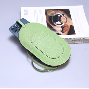 New 2022 Neck Hanging Horizontal Mobile Phone Bag Ultra Thin Genuine Leather Vertical Protection Phone Case for Youth