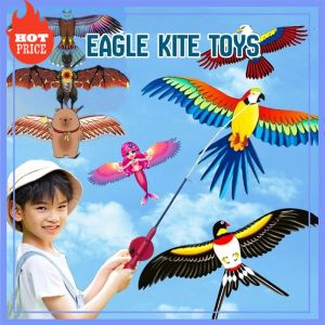 Children Kite Toy Eagle Kite String Dynamic Handheld Kite Kids
