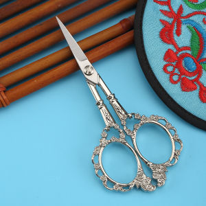 Retro Nail Art Scissors  Cuticle Precision for Nail Salon Supplies and Tool Pedicure Beauty Grooming Kit for Nail