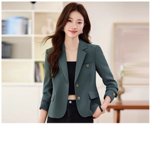 WANGGONGZHU | Elegant Short Suit Jacket Women Casual Style Fashionable Autumn New Arrival Princess Wang Commute Style Straight Cut Suit