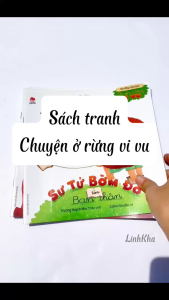 Chuyện ở rừng Vi Vu - Nhím nhút nhát Sư tử bờm đỏ Kiến đen lực sĩ Báo châm bi Sóc đuôi xù - Sách tranh Kim Đồng
