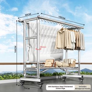 YIXUAN | Stainless Steel Drying Rack Indoor Outdoor Use