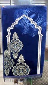 Sajadah Floral Tebal Premium & Rumbai Anti Slip dengan Ukuran Besar 70x110cm