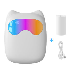 Mini Portabl Printer Inkless Sticker Maker Free Cut Small Pocket Printer Portable Thermal Printer for Photo Journal Notes Memo