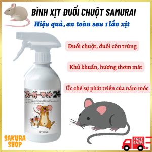 Chai xịt chống chuột đuổi chuột Samurai Care trên ô tô văn phòng gia đình