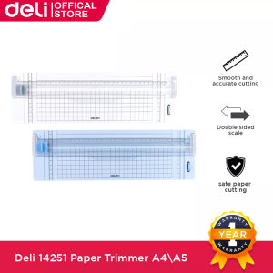 Deli Portable Paper Trimmer With Ruler Paper Cutter A4/A5 Size 14251