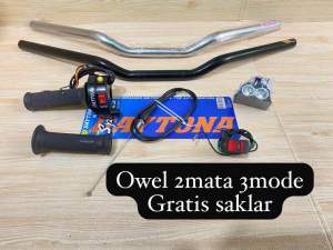 Paketan stang Rzr+gas spontan 2tombol+lampu tembak led=Gratis saklar