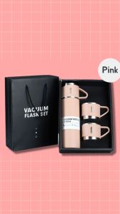 Termos Vacuum Flask Set 500ml Botol Minum Cangkir  3 in1 Gift set